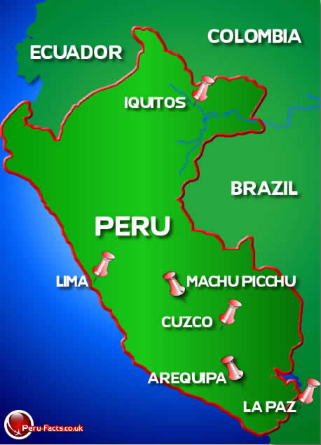 peru map outline